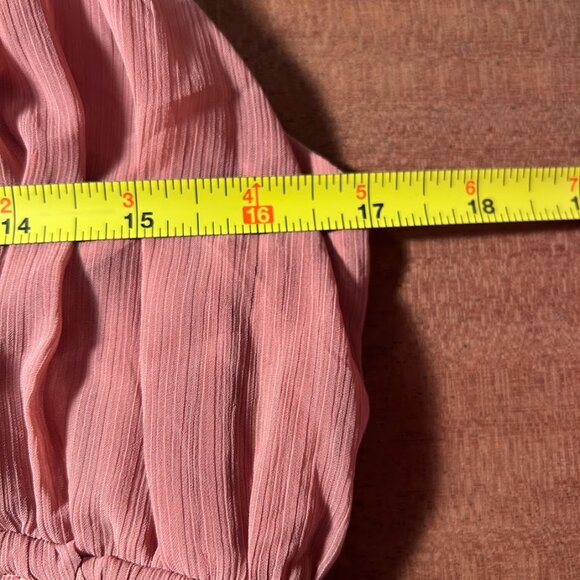 H&M Women's M Blush Pink Dress Empire Waist Sleeveless Recycled Formal Cocktail - Picture 11 of 12